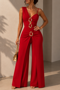 One-Shoulder  Jumpsuit