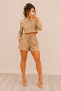 Toffee Eyelet Blouse