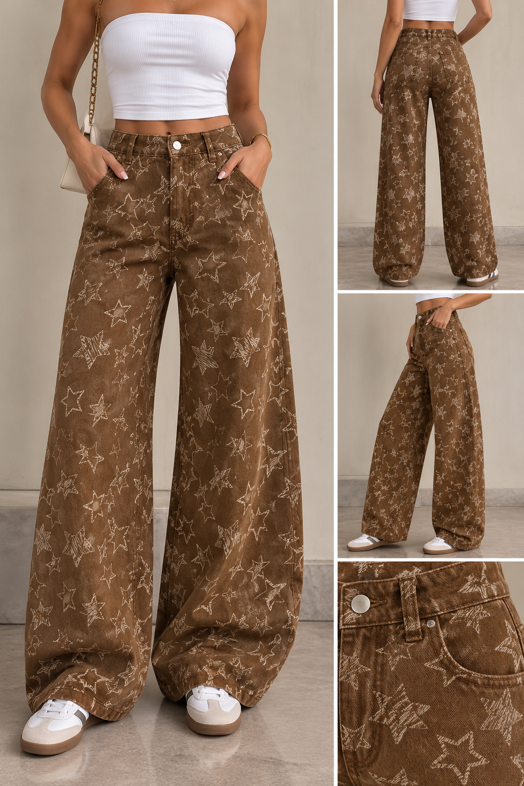 Vintage Star Wide-Leg Jeans