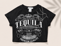 Tequila Vintage Graphic Crop Tee
