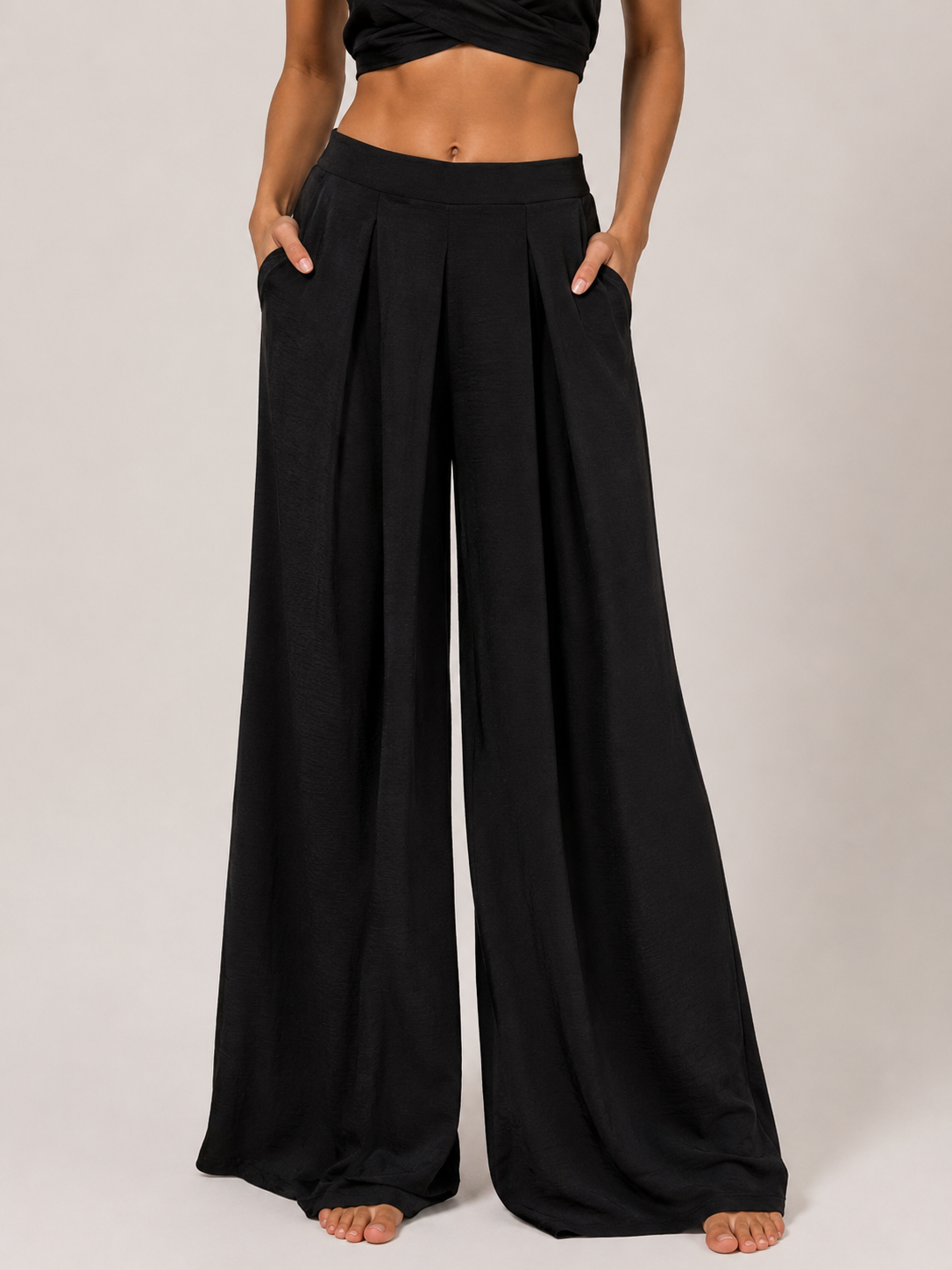 Classic Black Palazzo Pants