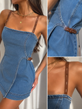Sienna Strapless Denim Mini Dress