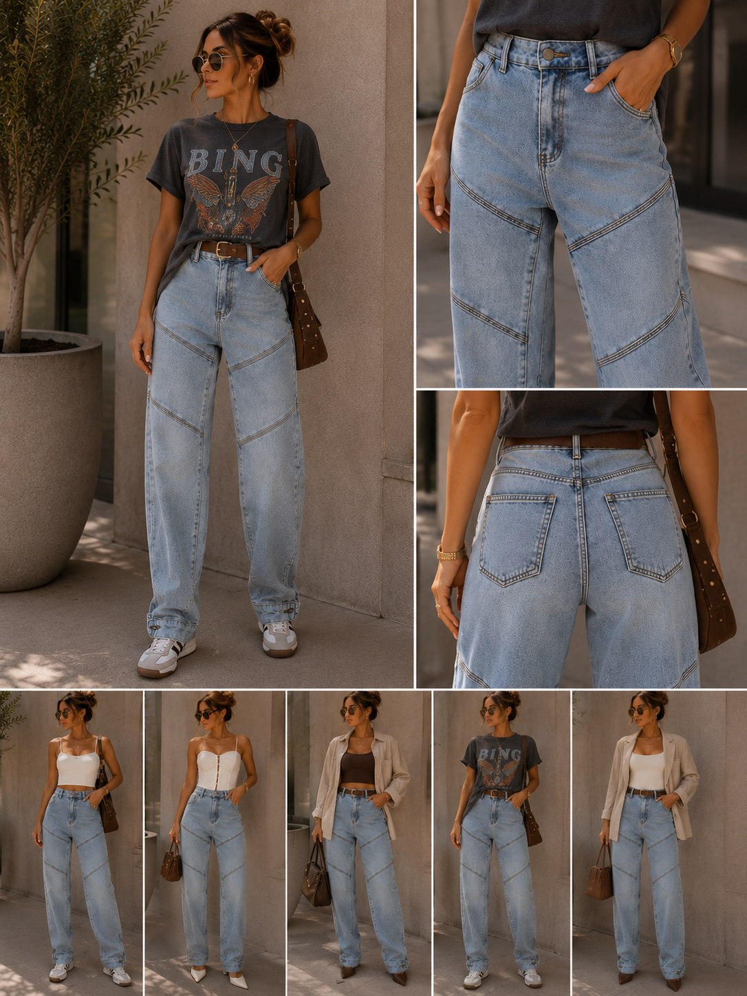 Barrel Jeans – Light Denim Blue