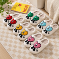 Love Heart Plush Slippers