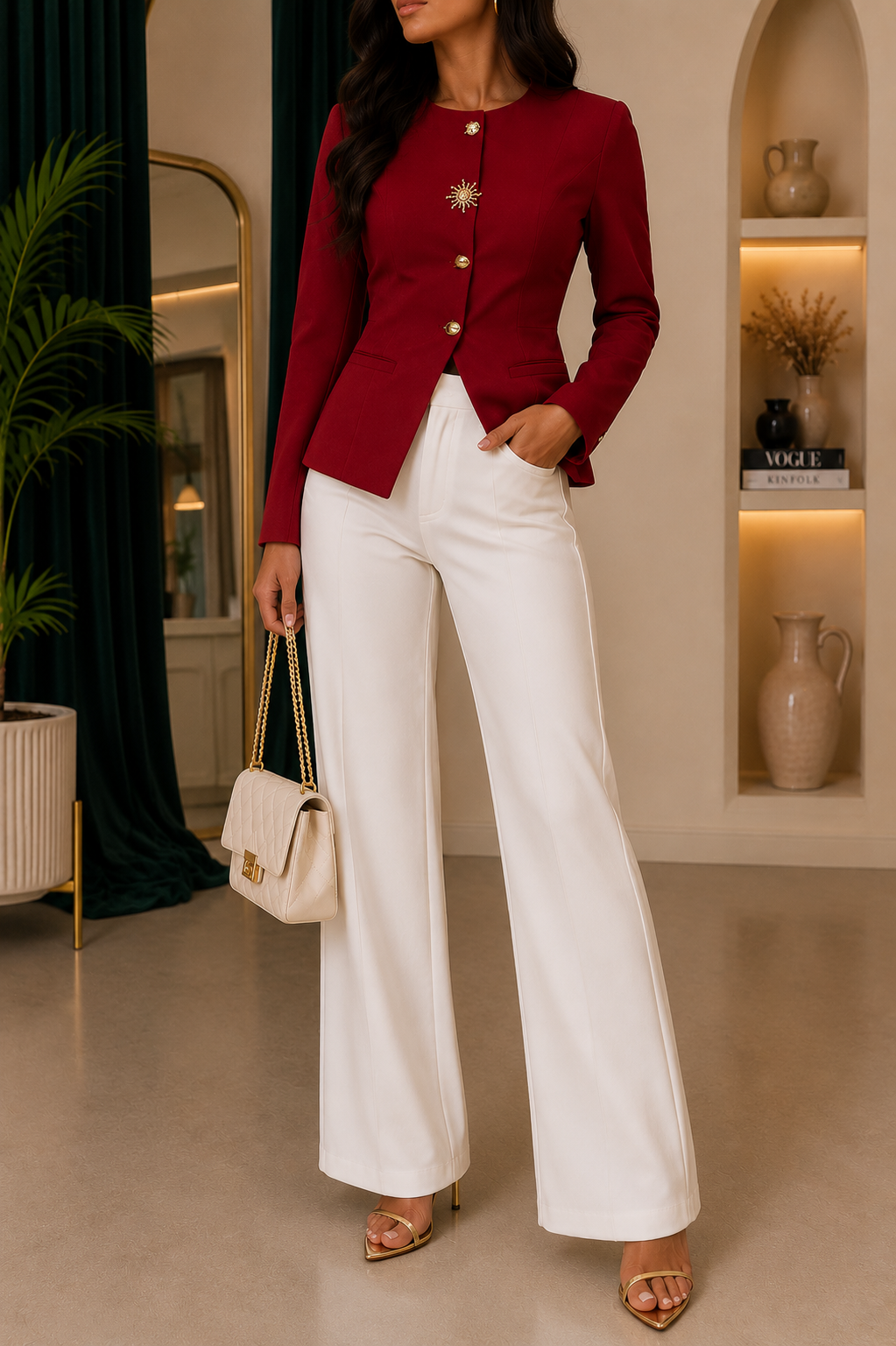 Ruby Elegance Tailored Blazer