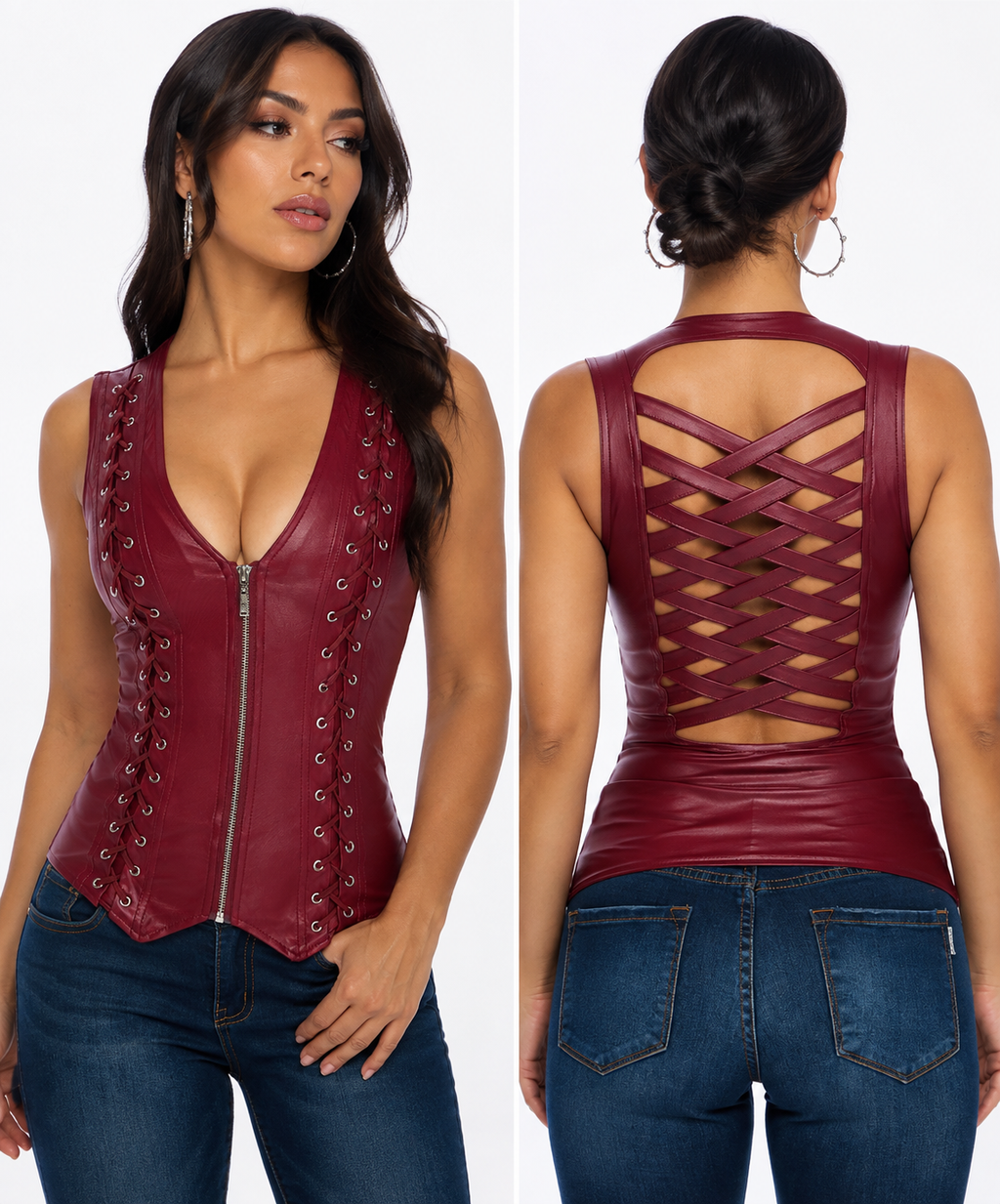 Top leather wester