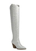 Rhinestone Over-the-Knee Western Boots