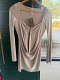 Stone Drape Mini Dress