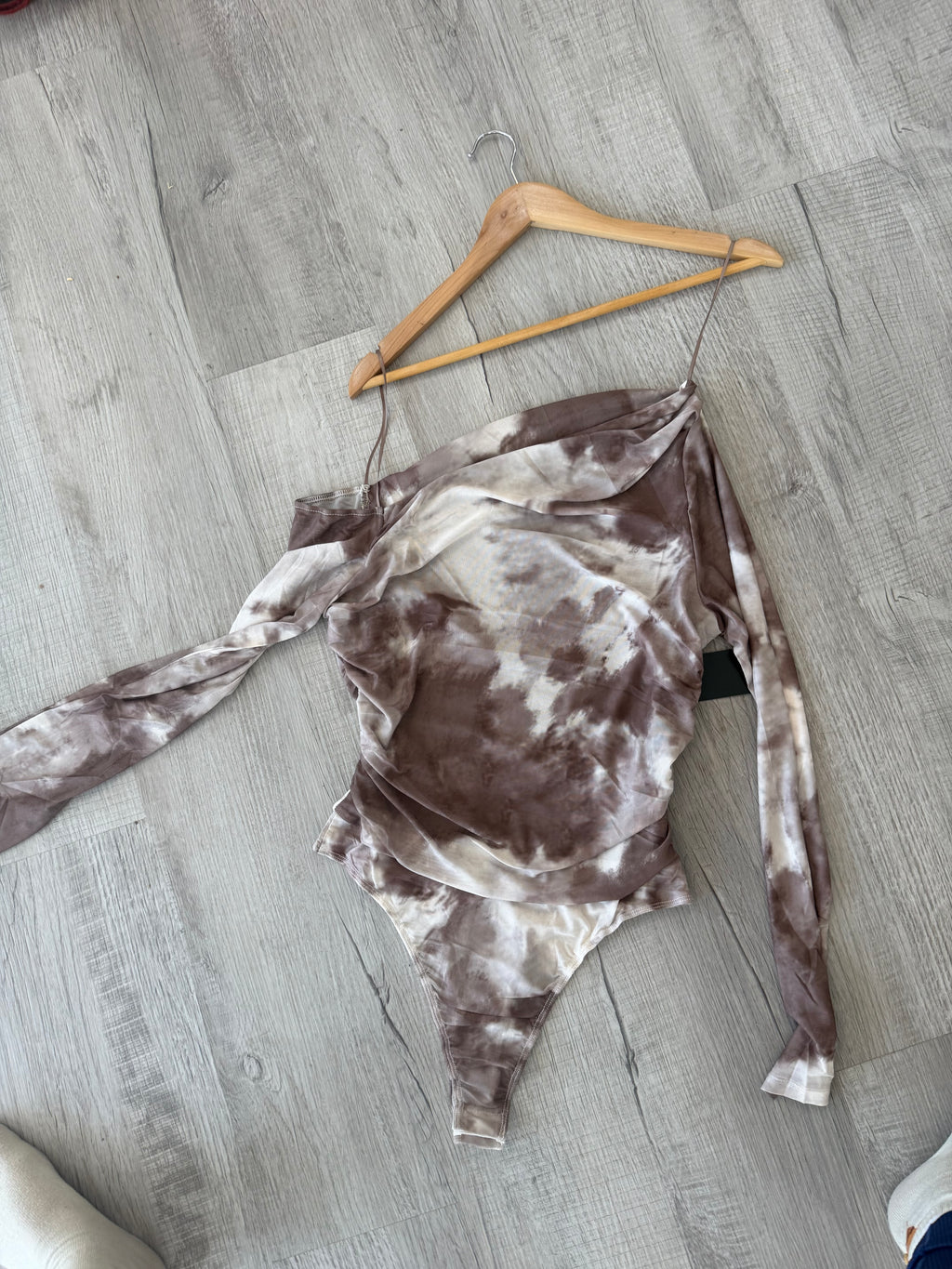 Tie-Dye One Shoulder Bodysuit