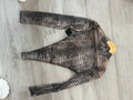 Crocodile Print Mesh Bodysuit
