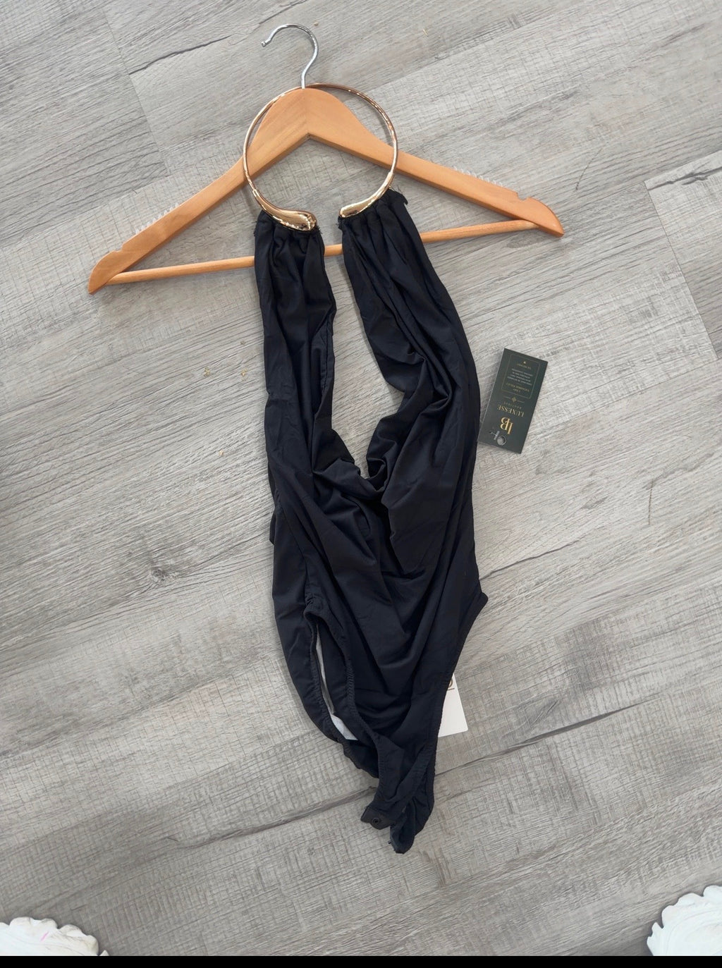 Golden Ring Halter Bodysuit