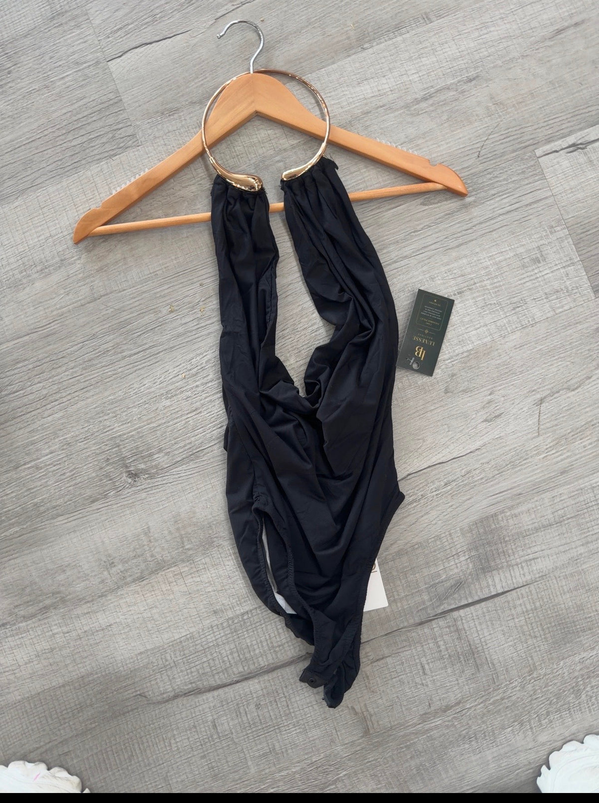 Golden Ring Halter Bodysuit